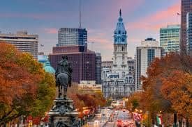 Professional cleaning team working in Philadelphia, PA home